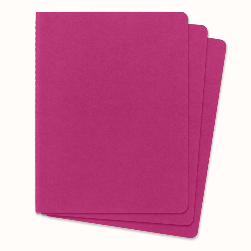 Moleskine Cahier Journals XL Plain Kinetic Pink image number 1